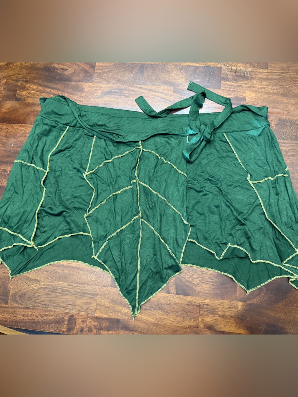 Dark Cottage Elven Blade Mini Skirt XL Green Fairy Elf Renaissance Festival